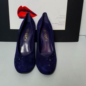 DELMAN SZ 10 Blue Suede